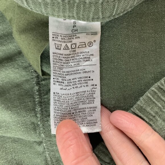 Old Navy Alpine Tundra Linen Blend Pull On Shorts S - Picture 3 of 5